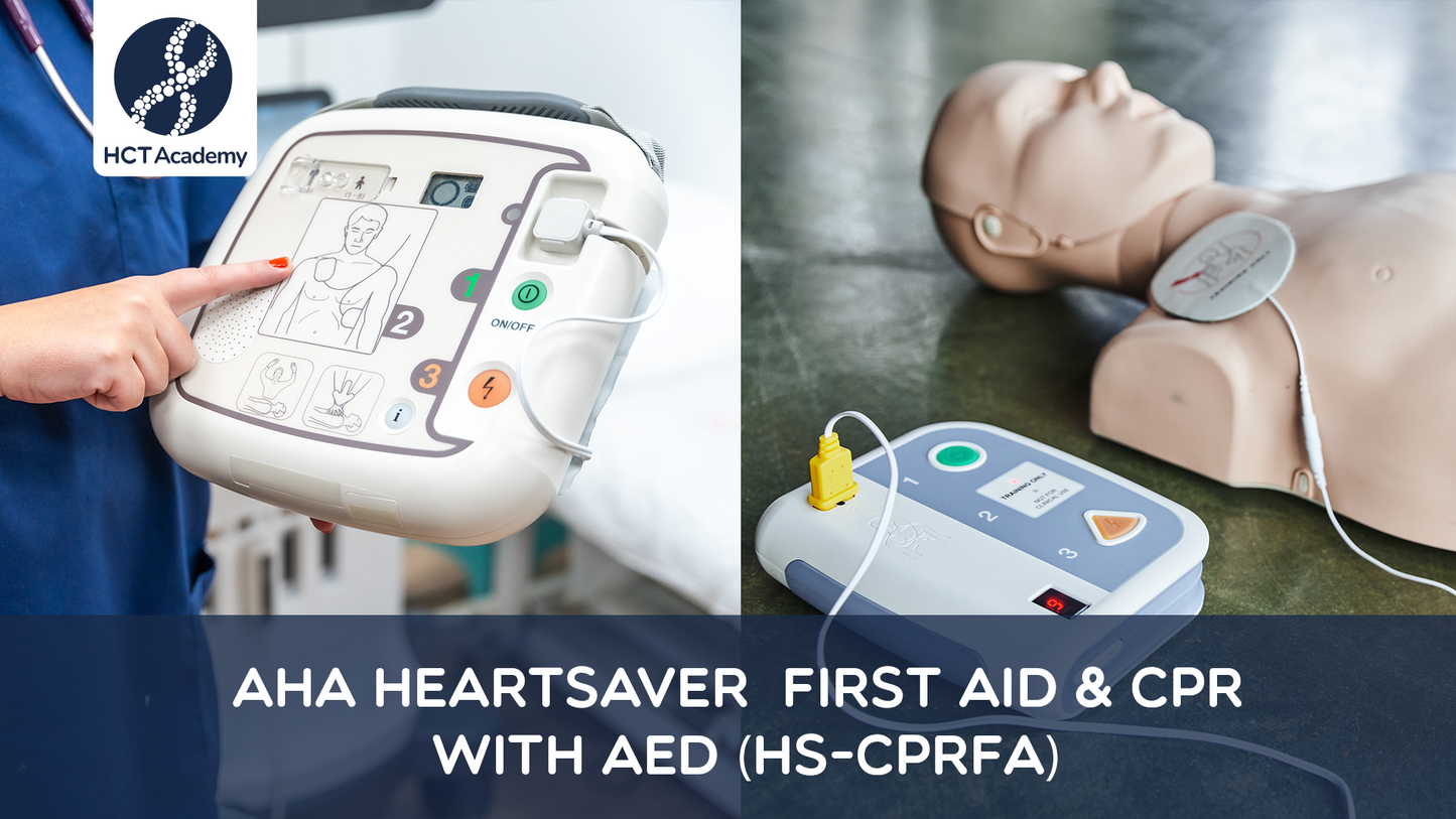 AHA HEARTSAVER | First Aid & CPR with AED (HS-CPRFA)