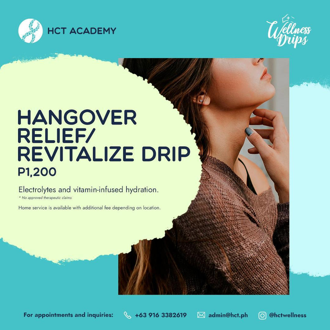 Hangover Relief / Revitalize Drip Home Service